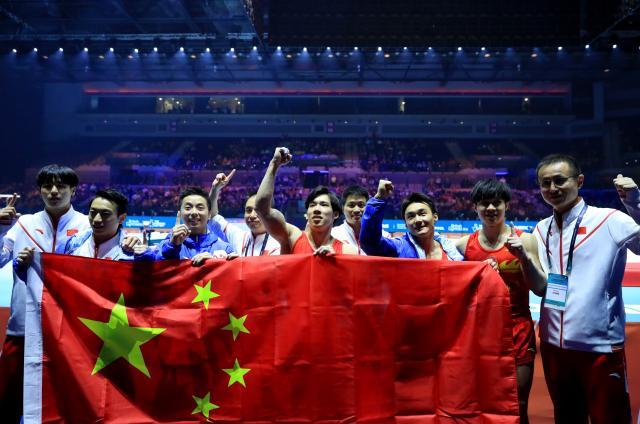 体操世锦赛中国队3金收官 张博恒邹敬园表现亮眼